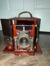 Rare Antique Gundlach Korona Wooden Plate Camera Kit w/ Fitted Trunk & Lenses picture