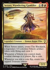 Setzer, Wandering Gambler 93 R Normal FIC MTG NM picture