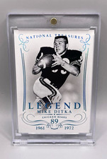 2014 Panini National Treasures Mike Ditka Legends 1/1 Chicago Bears HOF #156 picture