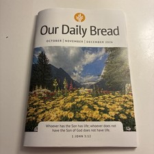 Our Daily Bread October, November, December 2026 Devotion Booklet LARGE PRINT picture