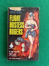 FLIGHT HOSTESS ROGERS by Mike Avallone 1962 Midwood Y168 Vintage Paperback picture