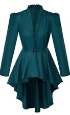 Gothic Women's Steampunk Corset Coat Victorian Tailcoat Jacket Halloween Costume picture