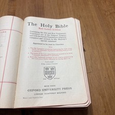Holy Bible Oxford Univ KJV 1947 Red Letter picture