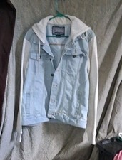 Trademark Brooklyn Cloth Mfg Co 1896 Hooded Denim Jacket - Size XL picture