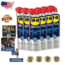 Heavy Duty Grease 6-Pack 13.3oz Cans - White Lithium, Industrial Strength, 300°F picture