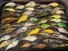 Huge Lot Of 38 CrankBaits, Bomber,Norman,Strike King, Spro,Livingston, 6th Sense picture