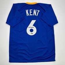 Facsimile Autographed Brett Goldstein Roy Kent Ted Lasso Blue Jersey XL picture