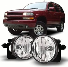 Pair Fit 2004-2006 Chevy Suburban Tahoe Z71 Fog Lights Driving Clear Bumper Lamp picture