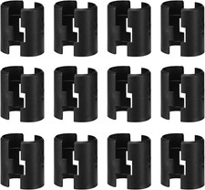 24Pcs Black Wire Shelf Clips – Shelf Lock Clips for 1 Inch Pipe Shelving – Durab picture