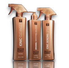 Brazilian Blowout Step 1(16oz) Step 2(12oz)&Step 3(12oz) SET BRAZILIAN - NEW picture