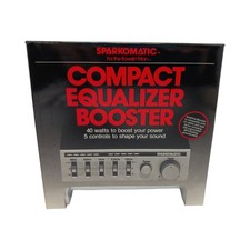 Sparkomatic GE50 Compact Equalizer Booster 40W 5-Band Car Stereo Vintage New picture