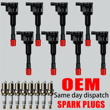 8X OEM Ignition Coil & 8X Iridium Spark Plugs For Honda Civic Hybrid 1.3L UF374 picture
