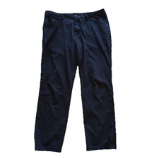 Lululemon Pants Abc Pant Mens 36x32 Black Chino Embroidered Stretch Gusseted picture