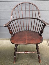Vintage   Windsor Fanback  Bowback Armchair Saddle Chair picture
