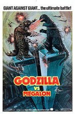 GODZILLA vs. MEGALON Movie POSTER Rare Mothra Ghidorah picture