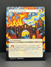 MTG - Aggravated Assault - Van Gogh Style - Card For EDH and Playtest picture