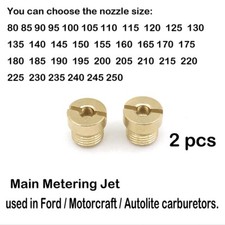 Main jets Fits for some metric A800 2100 2150 type 2-barrel carburetors M8*1 picture