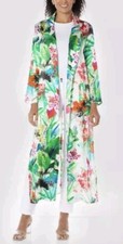 Anatomie Lulu Women’s Size Small Printed 100% Silk Long Open Duster New picture