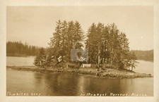 In Wrangell Narrows, Alaska RPPC Photo Postcard Copy picture