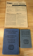 Vtg 1960 Pitman's Shorthand Commercial Course New Era, Pocket Dictionary Book UK picture