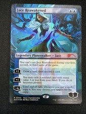 MTG magic cards Jace Reawakened - FOIL borderless promo Store Championship 2026 picture