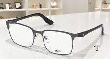 BMW BW5017 008 Shiny Gunmetal Demo Lens 56 mm Browline Men's Eyeglasses picture