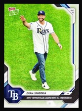 Evan Longoria Tampa Rays Retire #3 Join Wade Boggs Don Zimmer 2026 Topps Now 447 picture