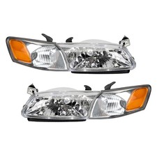 For 1997 1998 1999 Toyota Camry Headlights Headlamps w/ Corner Lights Left+Right picture