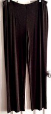 Chicos Travelers Sz 3 XL US 16 18 Brown Slinky Pants Trousers Straight Leg USA picture