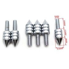 Universal Chrome Motorcycle Spike Bolts (Windscreen, Fairings, License Plate) picture