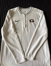 Nike Dri-FIT Georgia Bulldogs 1/4 Zip Pullover White - Large picture