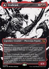 x1 Urabrask // The Great Work MOM MTG 299 SHOWCASE BORDERLESS MYTHIC M/NM 1x picture