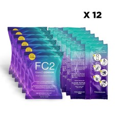 FC2 Female Condoms 12 Pk. New Look Exp: 03/23/2030 W/4 PK Lubes. picture