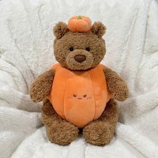 Adorable Handmade Bartholomew Bear Halloween Plushie Costume & Pumpkin Hat picture