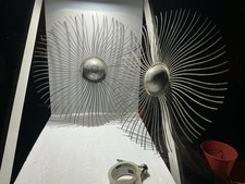 2-Mid-Century Modern Decor Brutalist Art, Atomic Modern, 1960s, 1970s. Sunburst picture
