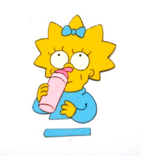 1990's SIMPSONS MAGGIE FOX ORIGINAL PRODUCTION CEL Bart Homer baby girl bottle picture