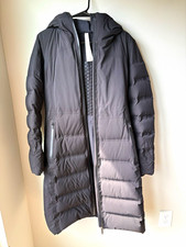 Lululemon Women's Black Long Down Parka Coat - Sleet Street Sz 6 picture