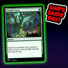 Worldly Tutor - Custom Art Magic: The Gathering Playtest Card - Commander EDH picture