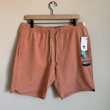 NWT Vissla Solid Sets Ecolastic Board Shorts Mens Size Large Salmon Pink Beach picture