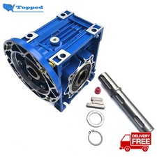 Worm Gear NMRV050 Speed Reducer 80B14 Input 19mm Ratio 10/20/30/40/50/100:1 picture