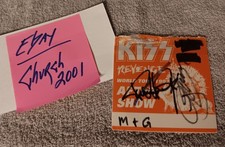 KISS Signed 1992 'REVENGE' After Show Pass GENE SIMMONS & PAUL STANLEY picture