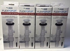 Lot Of 4 - PF Water Works FlexPopUp Flex-N-Fit Pop-Up Drain picture