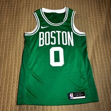 Nike Jayson Tatum Boston Celtics Jersey Mens Medium Green NBA Swingman Icon 0 picture
