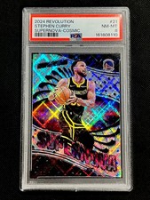 2024 Revolution Stephen Curry /99 Supernova Cosmic SSP PSA 8 picture