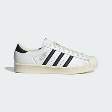adidas Superstar Vintage White Black Cream White Leather Men's Sizes 5-13 JQ3254 picture