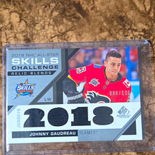 Upper Deck SP Game Used Johnny Gaudreau Relic Blends /125 #ASRB-JG picture