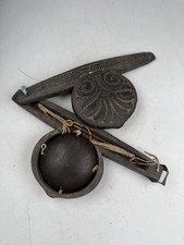 Antique Chinese 8.5” X 4” Opium Scale Precious Metal Mid-1800s Qing Dynasty picture