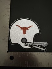RETRO CLASSIC TEXAS LONGHORNS HELMET LOGO EMBROIDERED PATCH NEW-OLD STOCK picture