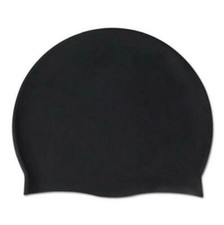 Silicone Swimming Cap Solid Color Long Hair Clean Swim Pool For Adult Men Women picture