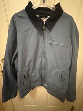 J. Crew Wallace & Barnes Men's Lightweight Canvas Work Jacket Size XXL Blue picture